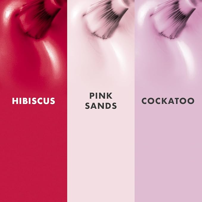 Olive & June Best Sellers Nail Polish Set | Includes 3 Long Lasting Shades (Cockatoo, Pink Sands, Hibiscus) + Super Glossy Top Coat | Vegan, Cruelty-Free | Salon-Quality Results at Home