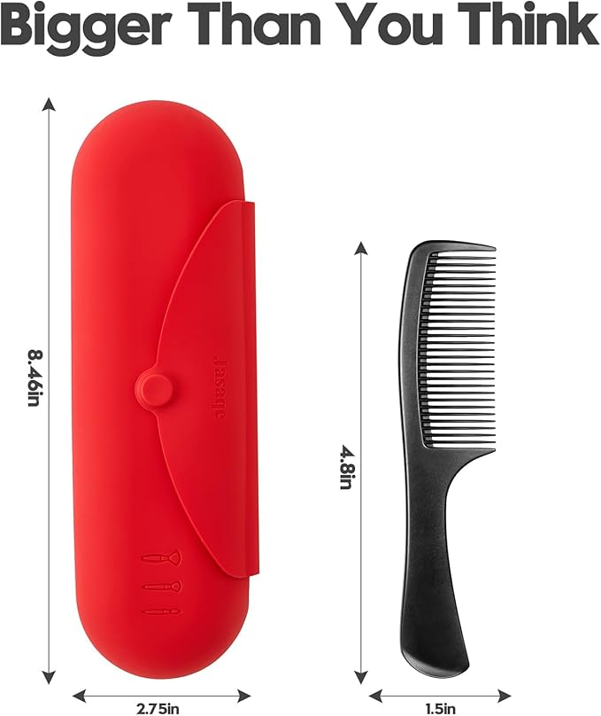 Silicone Makeup Brush Holder，Travel Makeup bag-Soft Portable Cosmetic Face Brushes Holder，Large Travel Makeup Brush Case with Anti-Fall Out Magnetic Closure