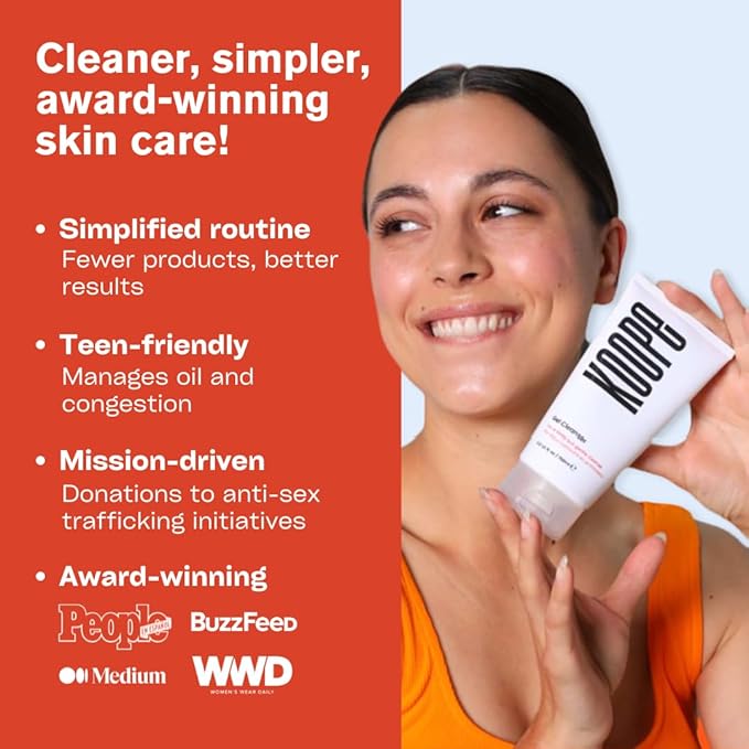 Koope Milk Face Wash, Cleanser For All Skin Types, Ultra-Creamy, Makeup Remover, with Centella, Aloe, Amino Acids and Grape Seed Oil. Free from Parabens, Sulphates & Fragrances, Vegan, 5.0 FL OZ