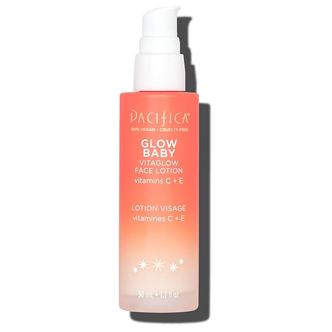 Pacifica Face Moisturizer - Vitamin C Face Lotion Glow Baby VitaGlow Face Moisturizer Glow Recipe, Vitamin E, Antioxidants, Dermatologist Tested 1.7 oz