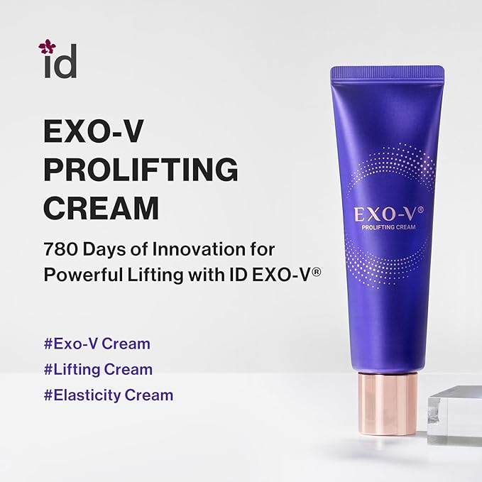 idplacosmetics id EXO-V Prolifting Cream 1.7 fl.oz (50 ml) — Exosome Cream 10,000 PPM with Sodium DNA (PDRN) & ID Booster Liposome, Hydro LC Gel Matrix, Korean moisturizer, after microneedling