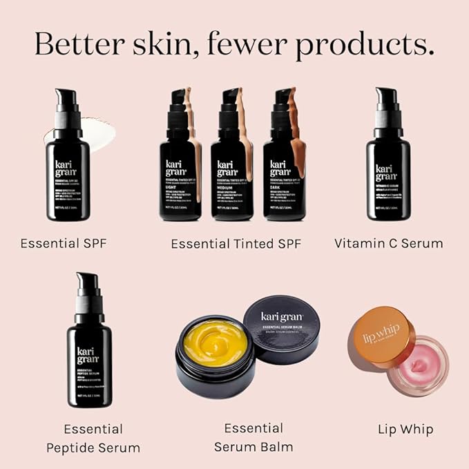 Kari Gran Lip Whip | Moisturizing Lip Balm with Organic Oils | Rich Buttery Texture, Hydrates & Protects | Non-GMO, Organic Ingredients, Made in USA | 2-Pack (Naked Peppermint)