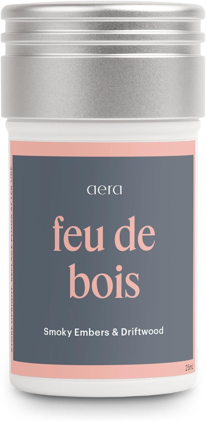 Aera Feu de Bois - Essential Oil for Home - Wood Burning Fragrance - Notes of Smokey Embers and Driftwood - Scent Refill - Works with The Aera Diffuser