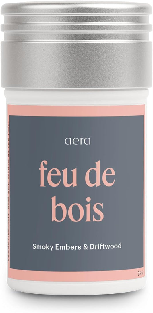 Aera Feu de Bois - Essential Oil for Home - Wood Burning Fragrance - Notes of Smokey Embers and Driftwood - Scent Refill - Works with The Aera Diffuser