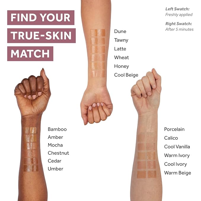 No7 Lift & Luminate Triple Action Serum Foundation - Liquid Makeup with SPF 15 for a Dewy, Glowy Base - Radiant Formula for Mature Skin - Dune (1 Fl Oz)