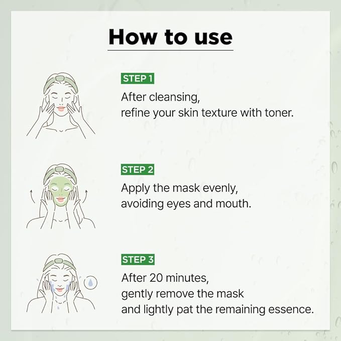 ISOI CICAGO Cica SOS Mask Pack, Intensive Soothing & Hydration Care for Sensitive & Irritated Skin, Fast-Acting Relief, Korean Skin Care (5EA)