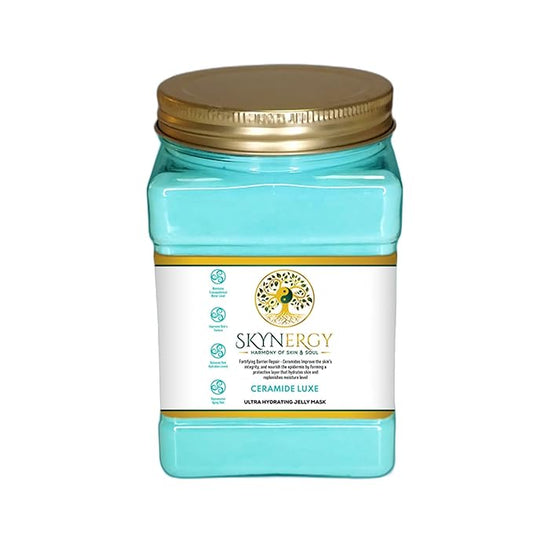 Ceramide Luxe Jelly Masks - Professional Grade HydroGlo for facials professional Peel Off Face Mask for Skin Hydration, Reduced Wrinkles, Fine Lines, Inflammation & Pigmentation | 30 fl oz |