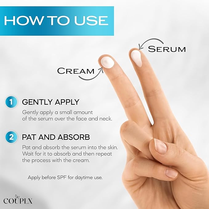 2-in-1 Neck Firming Cream & Face Moisturizer for Women, Anti-Aging Retinol Cream with Vitamin E & C Serum, Skin Tightening Face Lotion for Neck & Face, 2 fl oz