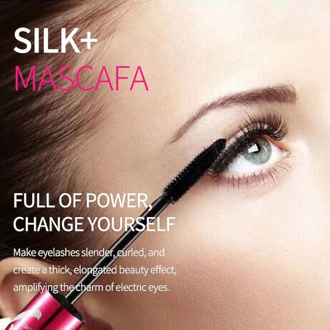 Gecom Black Lash Extending & Volumizing Mascara Set - Black Mascara for Instant Length, Volume & Curl - Waterproof, Smudge-Proof & Up To 18H Wear