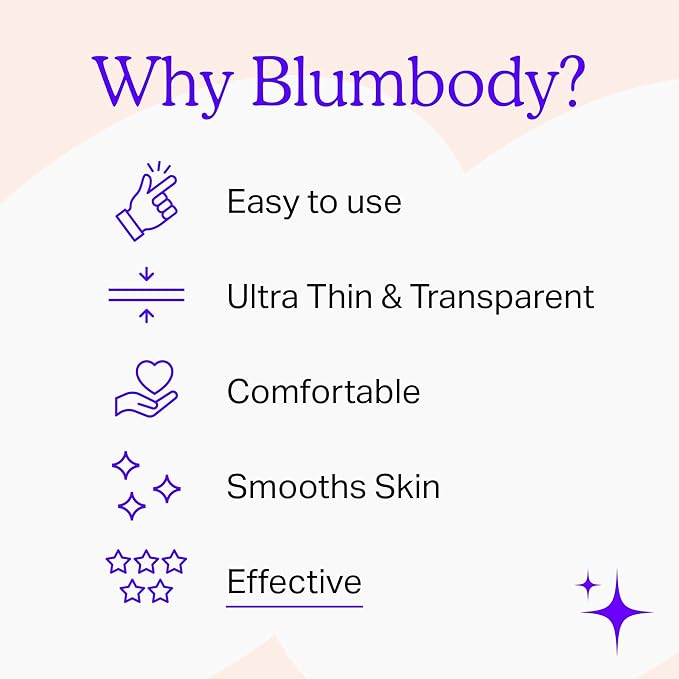 BLUMBODY Chest Wrinkle Pads – Anti-Wrinkle Silicone Patches Skin Firming, Smoothing – Reusable Overnight Chest Patches – Anti-Aging Crepe Erase Pads – Neck, Décolleté (2-Month Supply)