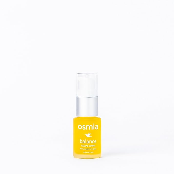 Osmia Skincare - Natural Balance Facial Serum | Black Cumin, Rosehip, Lavender, + Geranium Oils | Soothe, Hydrate, Smooth | Clean Beauty For Healthy Skin (0.5 fl oz | 15 ml) Packaging May Vary
