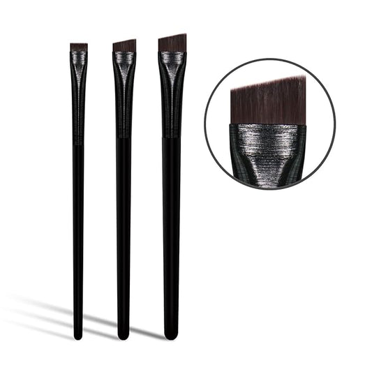 Eyeliner Brush Brow Tint Brushes Eyebrow Brushes Set Fine Angled Point Angled Slanted Tinting Ultra Thin Flat Makeup Premium Eyebrow Precision Gel Professional Soft Synthetic Hairs