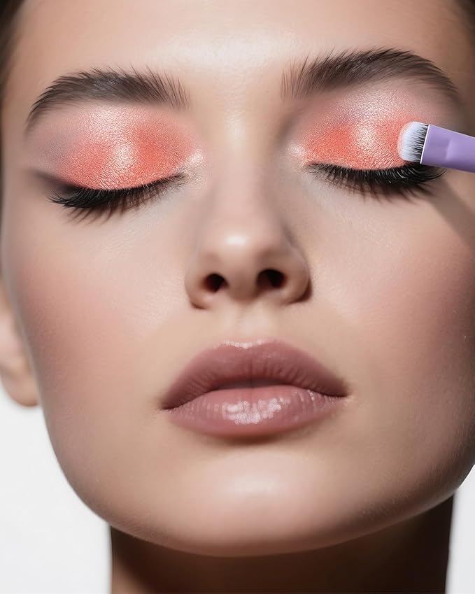 Eyeshadow Smudge Brush, EIGSHOW Short Shader Brush with Silver Ion Bristles – Precision Crease & Cat Eye Makeup, Vegan & Cruelty-Free (E806P)