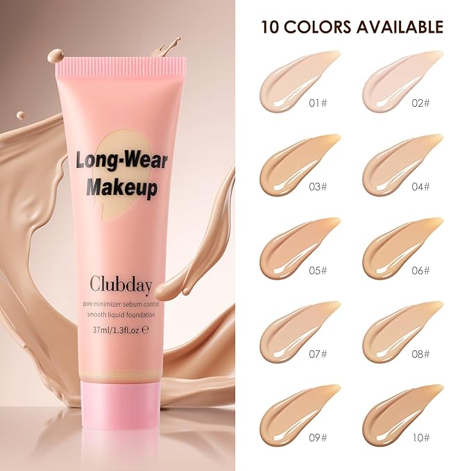 Liquid Foundation Full coverage Long-Lasting Buildable Weighless Foundation Cream Active Wear Color Stay Makeup-02