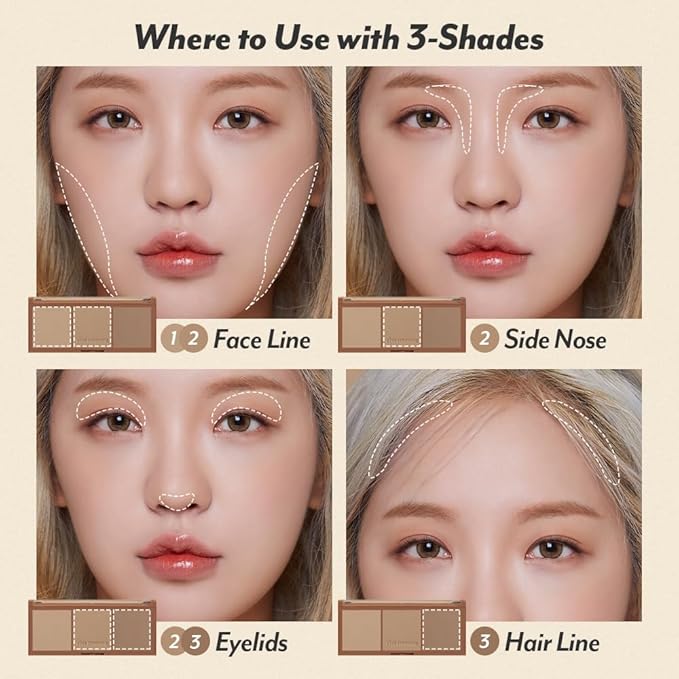 I'm Meme Palette - Afternoon Tea Contour | Frozen Choco, Bronzer Palette for Face & Cheeks, Matte Powder Bronzer, Natural Makeup, Buildable Coverage, Light to Medium, For Cool Tone Skin, 0.4oz