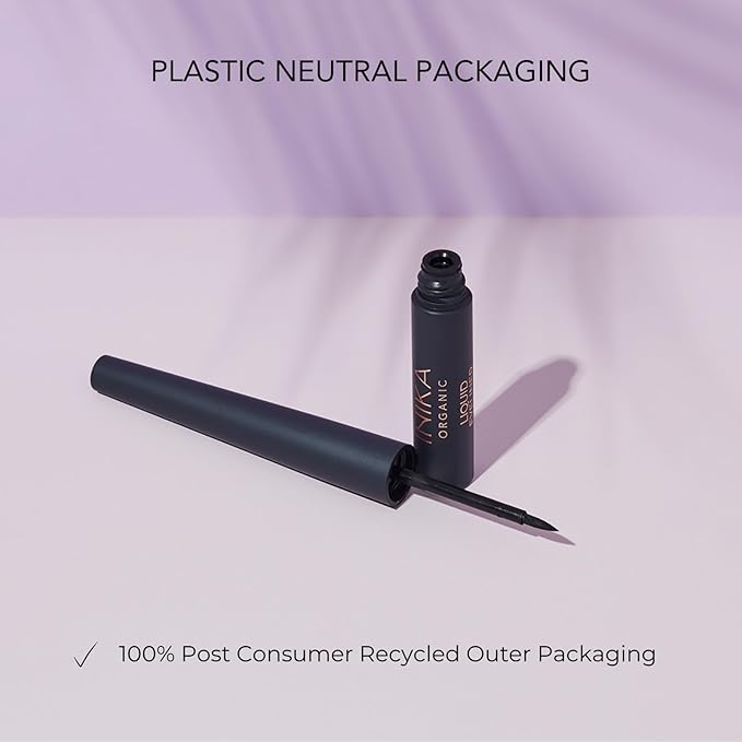 INIKA Organic Liquid Eyeliner | Quick Dry, Smudge-Free, Precision Tip, Vegan, Natural, Sensitive Eyes, Long Lasting.