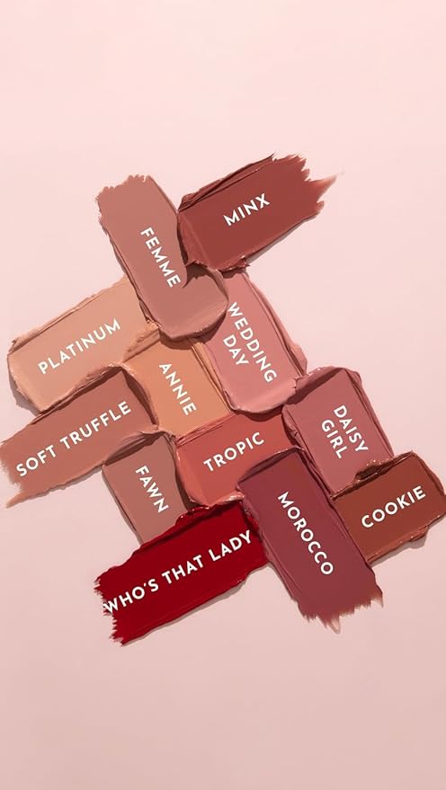 Lawless Women's Forget the Filler Lip-Plumping Line-Smoothing Satin Cream Lipstick, Minx, Pink, 0.1 Ounce