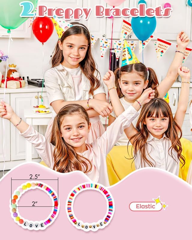 Gifts for Little Girls Teen Girls, Preppy Toiletry Bag for Kids, Custom Rainbow Travel Makeup Bag, Birthday Gift for Daughter Granddaughter, Cute Trending Stuff, Sleepover Spa Kit (Medium)