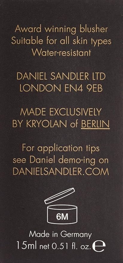 Daniel Sandler WATERCOLOUR BLUSH LIQUID ANGEL. Buildable & Blendable Long-Lasting Waterproof Liquid Blush for Cheeks & Lips for All Skin Types including Mature, Dry, Combination & Oily.