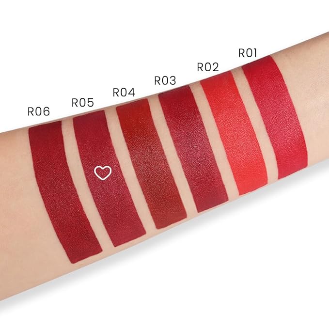 evpct 1Pcs Dark Rose Red Lipstick, Silky Velvet Matte Lipstick Pack Sets for Women, Long Lasting Smudge Proof Lipstick Lip Stain Makeup Kit matte lipstick 24 hours original R05