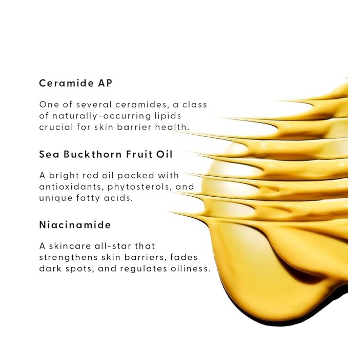 Stratia Lipid Gold Skin-Strengthening Ceramide Moisturizer with Niacinamide, Hydrates & Soothes All Skin Types, 3.4 Fl Oz