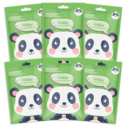 Kaely 6 Pack Animal Character Sheet Masks, Face Masks for Kids Teens Skin Care, Korean Soothe Facial Mask for All Skin Types, Girls Night Skincare Spa Party, Birthday Gifts for Women Men, Set05