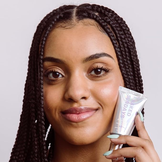 Naked Sundays BeautyScreen™ SPF 50 Mineral Peptide Foundation Tint – 2-in-1 Skin Tint & Mineral Sunscreen | Radiant, Buildable Coverage, Acne-Safe, Infused with Peptides (6 Tan Caramel, 1.01 oz)