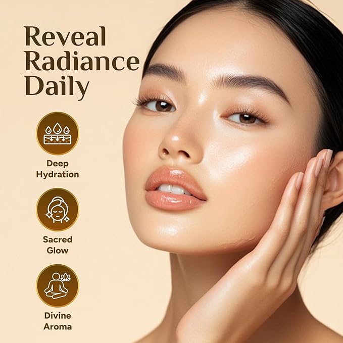 Pure Organic Moringa Oil with Blue Lotus Flower – Deep Hydrating & Anti-Aging Ritual Oil for Skin, Hair & Nails – Premium 100% Cold Pressed Moringa Seed Extraction, Nourishes & Hydrates Skin 2oz.