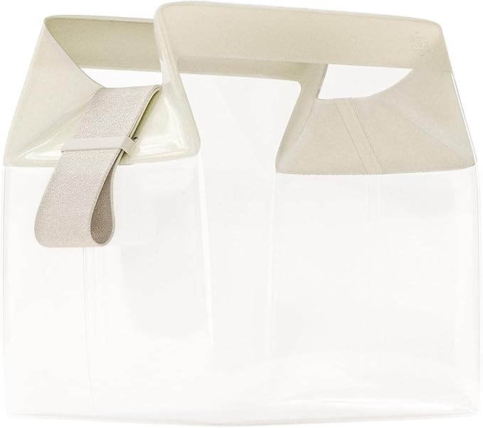 Cadence Parcel - Clear Dopp Kit with Magnetic Closure - Durable and Leak-Resistant Travel Toiletry Kit - Modular Design - Hygiene Bag for Travel Essentials - 2 Qt - Pebble