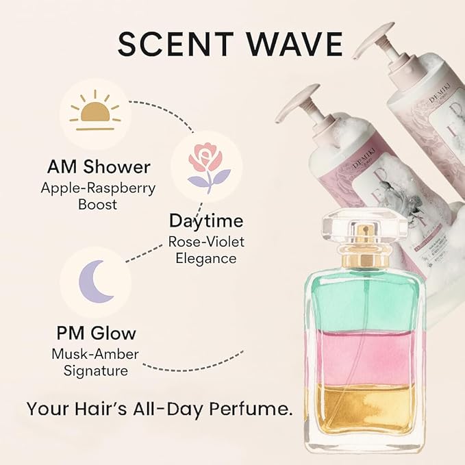 Japanese Shampoo and Conditioner Set for Women,Sulfate Free Shampoo for Oily Hair,Paraben Free,Dye Free,Organic Rose Scent,Clarifying Shampoo Moisturizing and Refreshing Natural Hair Care,32oz