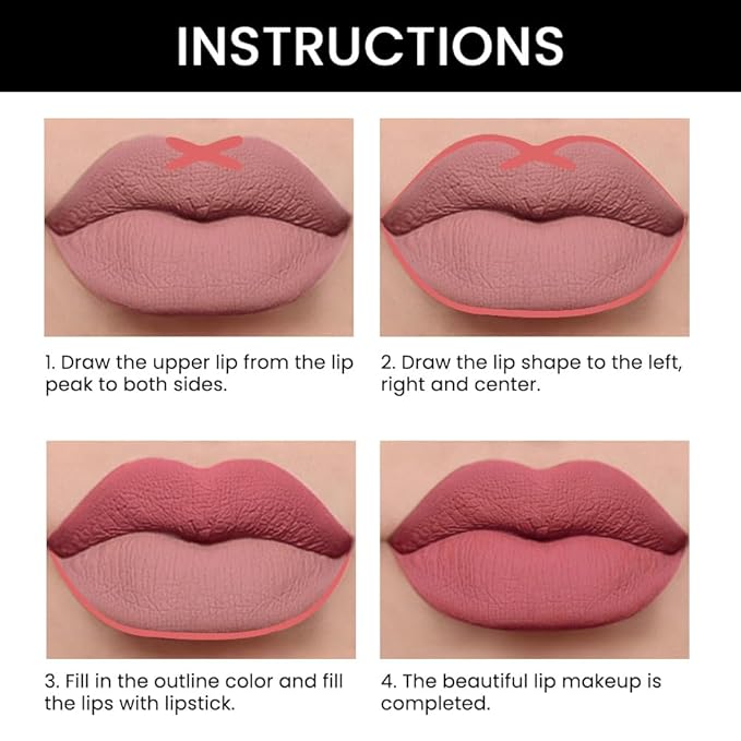 evpct 1Pcs Lip Liner and Lipstick Set Kit for Women, Matte Lips Kit with Lip Liner Lip Stains Long Lasting Waterproof 24 Hour Lipstick and Lip Liners Combo Lipliners Pencil 26#