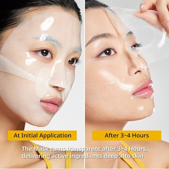 Primera PRMR Vitatinol Serum Gel Mask | Overnight Melting Masks, for Collagen Synthesis with Vitamin C & Retinol, Immediate Pore Tightening, Firming and Hydrating 34g x 4EA