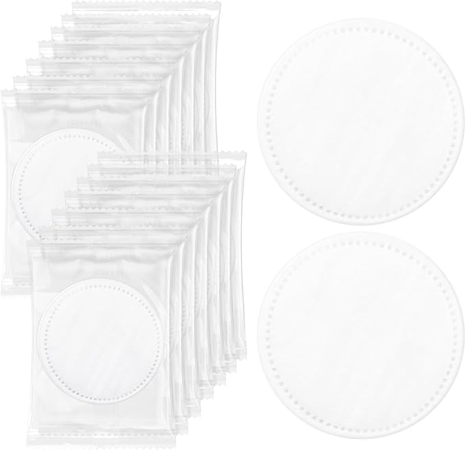 Individually Wrapped Cotton Rounds, Circular Cotton Pads, Individually Packaged, Easy to Carry, Suitable for Travel, Hotels, Business Trips, Camping (2 pcs/Set, 200 Set, in Total 400 pcs)
