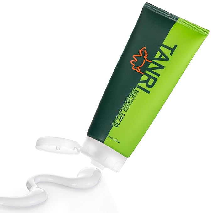 TANRI Mineral Sunscreen SPF30; Reef Safe Sunscreen for Face & Body, Zinc Oxide with Zero White Cast, SPF30 Sunblock for Hiking, Running and Outdoor Sports; 3 fl. oz. (1-Pack)