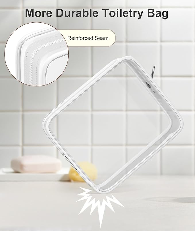 Quatish Travel Bottles for Toiletries 6 Pack, Original Patented Leakproof 3 oz Tsa Approved Travel Size Containers, BPA Free Silicone Shampoo and Conditioner Bottles, Camping Essentials