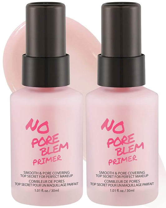 TOUCH IN SOL No Pore Blem Primer, 1.01 fl.oz(30ml) 2 Pack - Face Makeup Primer, Big Pores Perfect Cover, Skin Flawless and Glowing, Instantly Smoothes Lines, Long Lasting Makeup's Staying