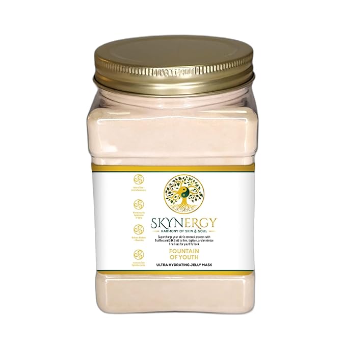 Fountain of Youth Jelly Mask -Professional Grade HydroGlo Peel Off Face Mask for Skin Hydration, Radiance, Reduced Wrinkles, Fine Lines, Inflammation, and Pigmentation | 30 fl oz