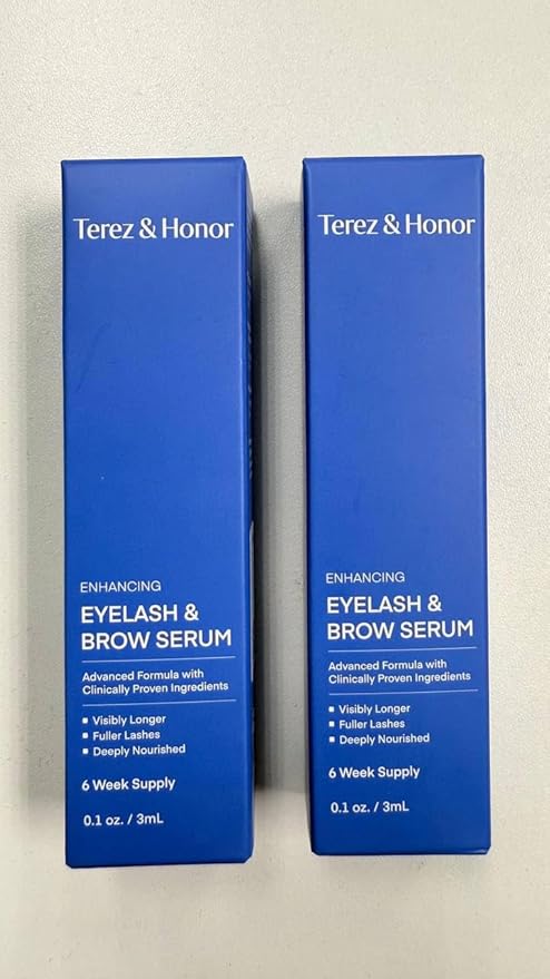 Terez & Honor Advanced Enhancing Eyelash and Eyebrow Serum (Eyelash Serum - 2 Pack)