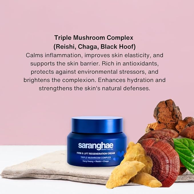 Hydrating Moisturizer Face Cream for Soft, Smooth Skin, Face Moisturizer for Dry Skin, with Triple Mushroom Complex: Reishi + Chaga + Sang Hwang along with Hyaluronic Acid - 2.02 oz
