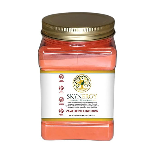 Vampire PLLA Infusion Jelly Mask | Professional Grade HydroGlo Jelly face Masks for facials professional|Skin Hydration| Radiance and Reduced Pigmentation |Vajafacial|12 Applications(30Fl Oz)