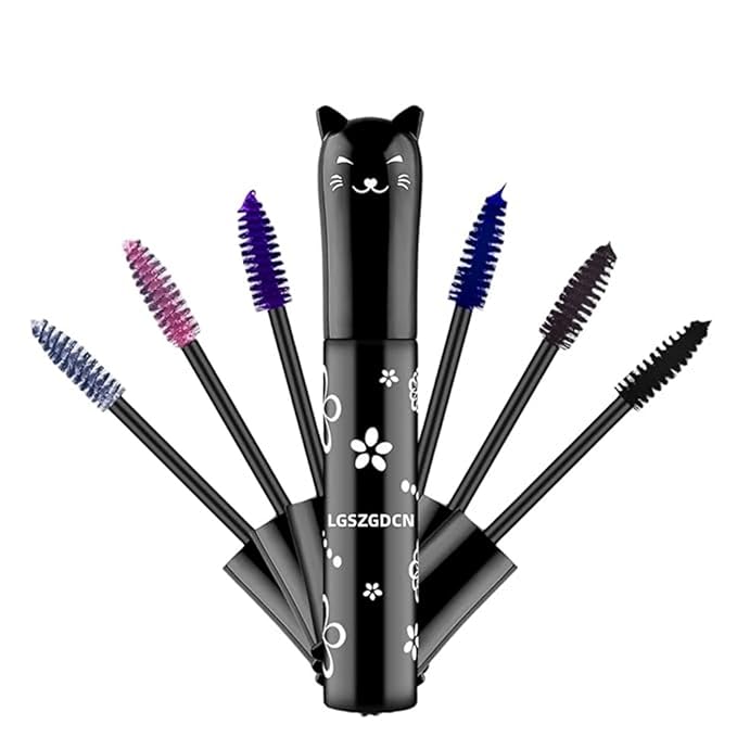 Purple Lashes Extensions mascara Eyes Makeup eyelash serum coloured Mascara Waterproof Fast Dry Eyelashes Curling Lengthening Party Stage Use
