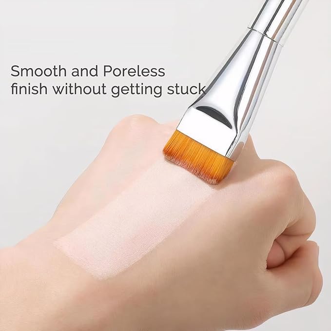 Foundation Brush for Liquid Makeup,Concealer Brush,Cosmetic Brush,Kabuki Brush, Premium Soft Bristles,Doesn't Soak Up Powder For Creams,Facial Mask,Liquids,Mask Cosmetic Makeup Tool