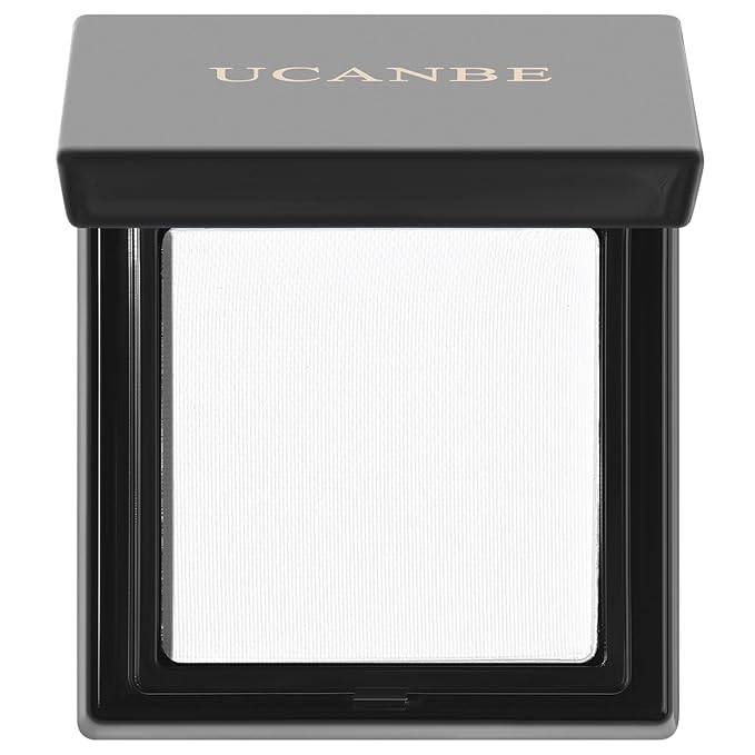 UCANBE White Single Eyeshadow Palette, Highly Pigmented Matte Eye Shadow Powder, Professional Long-Lasting Waterproof Makeup Palette
