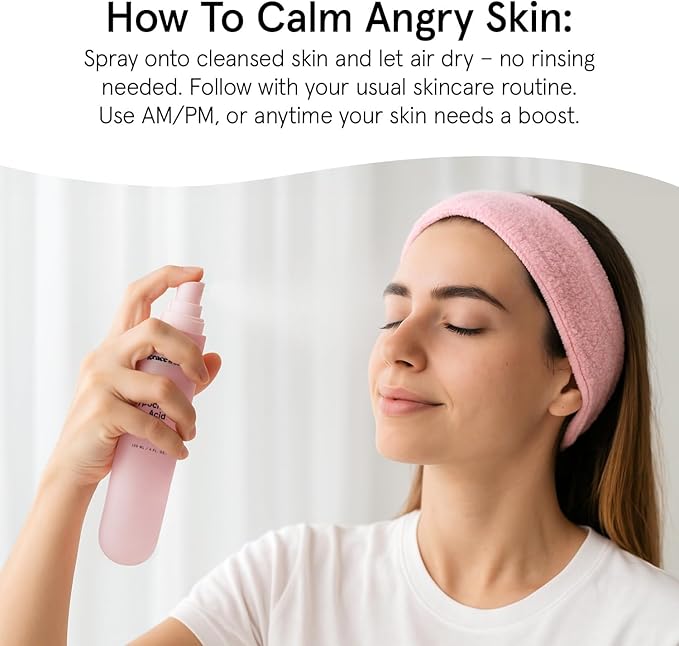 grace & stella Hypochlorous Acid Spray for Face - Body Acne Spray - Gentle Face Mist to Calm Redness & Flare-Ups Back Acne - Soothing Facial Mist for Sensitive Skin - Travel Size (60 ml/2 fl oz)