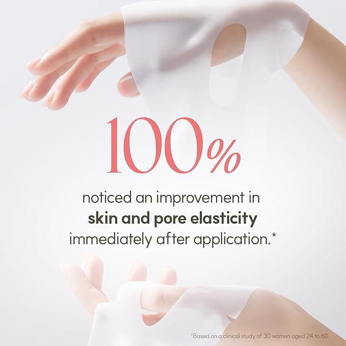 THE FACE SHOP Original Vegan Collagen Face Mask, Korean Glass Skin Essential, Peptide Hydrogel Mask for Firming & Skin Elasticity, Moisturizing, 4EA