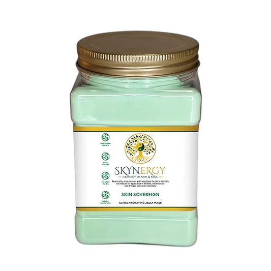 Skin Sovereign Jelly Face Mask | HydroGlo Jelly Mask for Skin Hydration | Radiance and Reduced Pigmentation | Vajafacial |12 Applications (30 Fl Oz)
