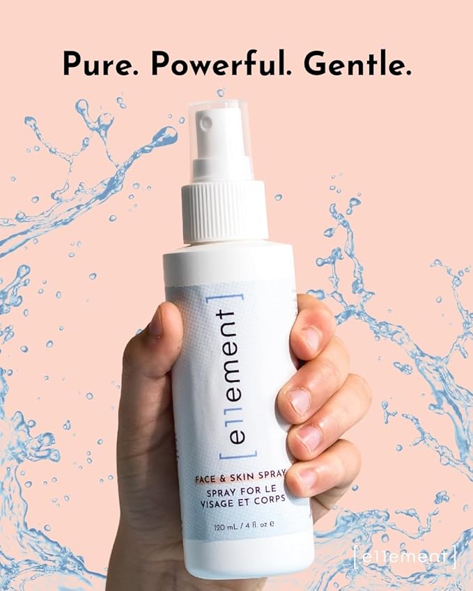 Hypochlorous Acid Face and Spray - 1 L Refill – Daily Toner – Dry Skin - Facial Cleanser - Tattoo Aftercare – Post Workout Refresher - Piercing Aftercare – Lash Cleanser - All Natural - e11ement