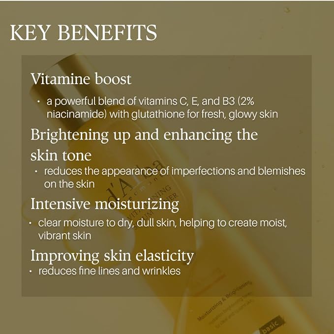 d'alba Piedmont White Truffle Vita Toning Serum Toner, Glass Skin with Double Vitamin Skincare, Face Moisturizer, (6.08fl. oz)