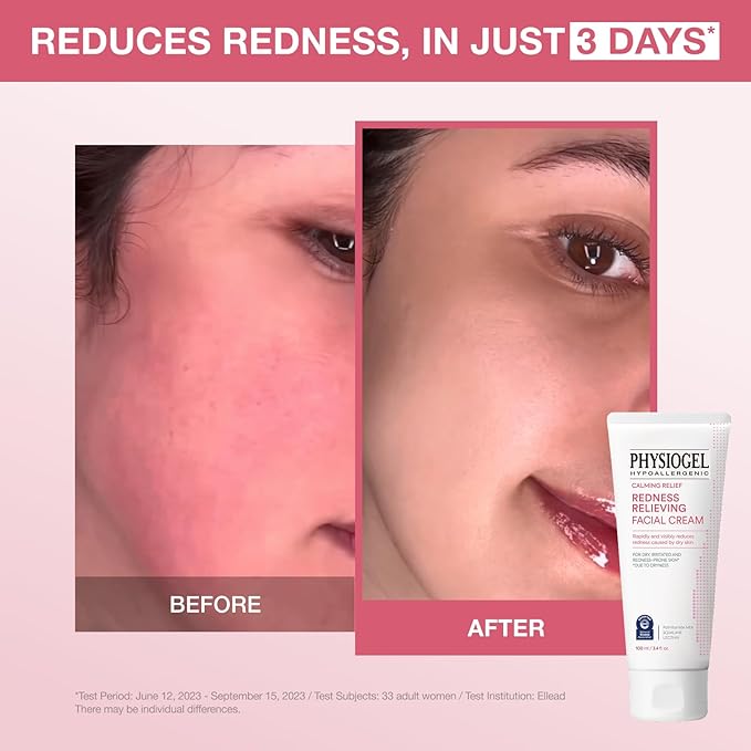 Physiogel Redness Reducing Cream – Ceramide Moisturizer for Dry, Sensitive & Redness-Prone Skin, Repairs Skin Barrier, Dermatologist-Tested, Fragrance-Free, Korean Skincare, 1.69 fl oz