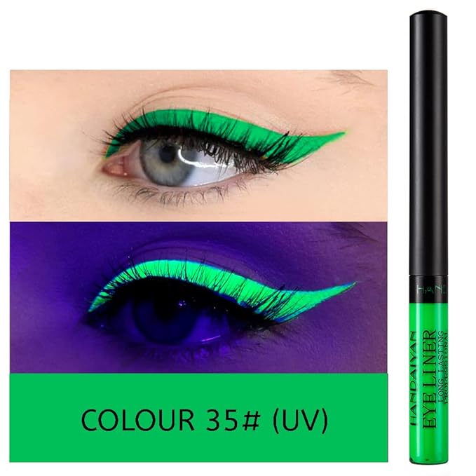 BestLand 12 Colors Matte Liquid Eyeliner Set Colorful UV Neon Eyeliner Pencil Pigmented Waterproof Smudgeproof Long Lasting Eye Liner Xmas Christmas Festival Makeup Gift Kit for Women (Set C)